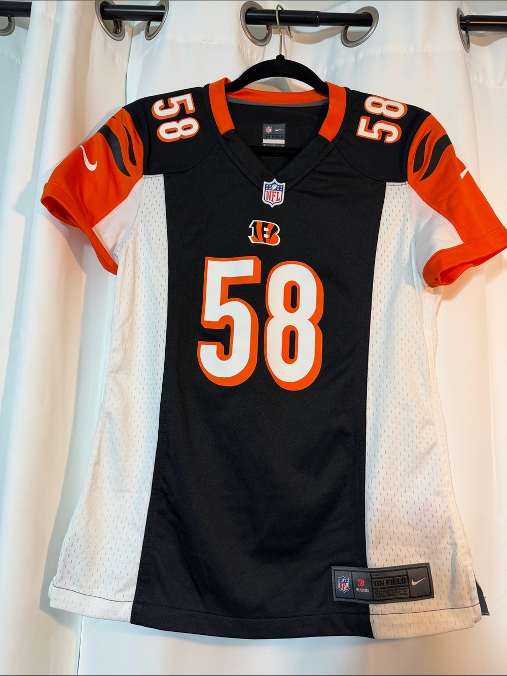 Nike NFL On Field Cincinnati Bengals Rey Maualuga #58 Jersey SZ M B10